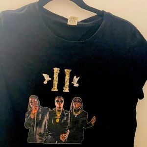 Migos crop top tee